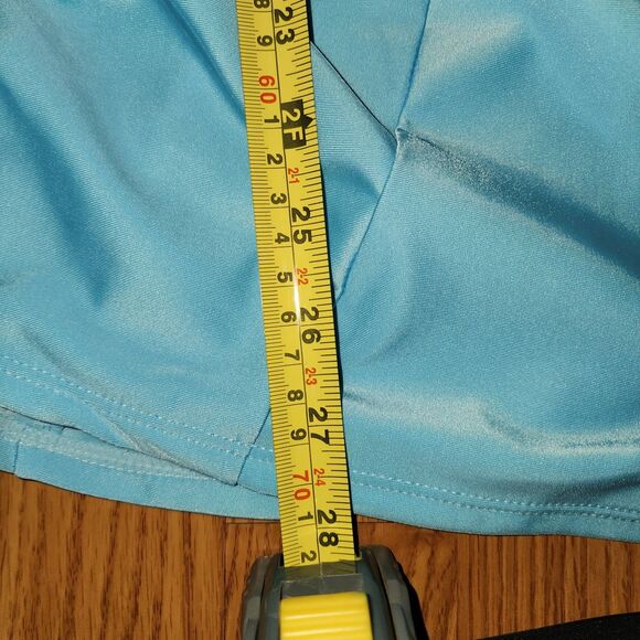 Womens  Blue Rashguard Long Sleeve Top With Black Bikini Bottom Sz L UFP Beach - Picture 15 of 16